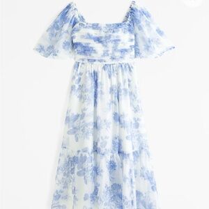 Abercrombie Emerson Angel Sleeve Midi Dress